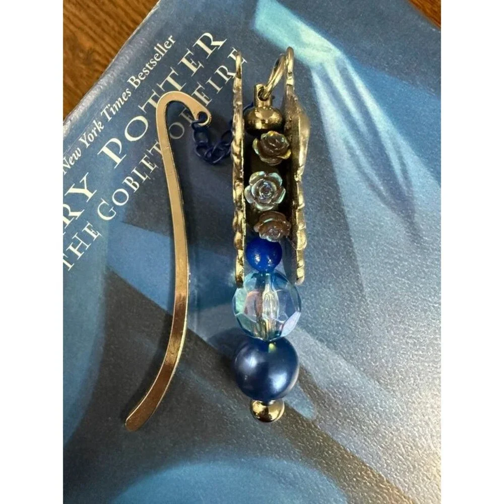 Harry Potter Ravenclaw Beaded Metal Bookmark Blue Crest